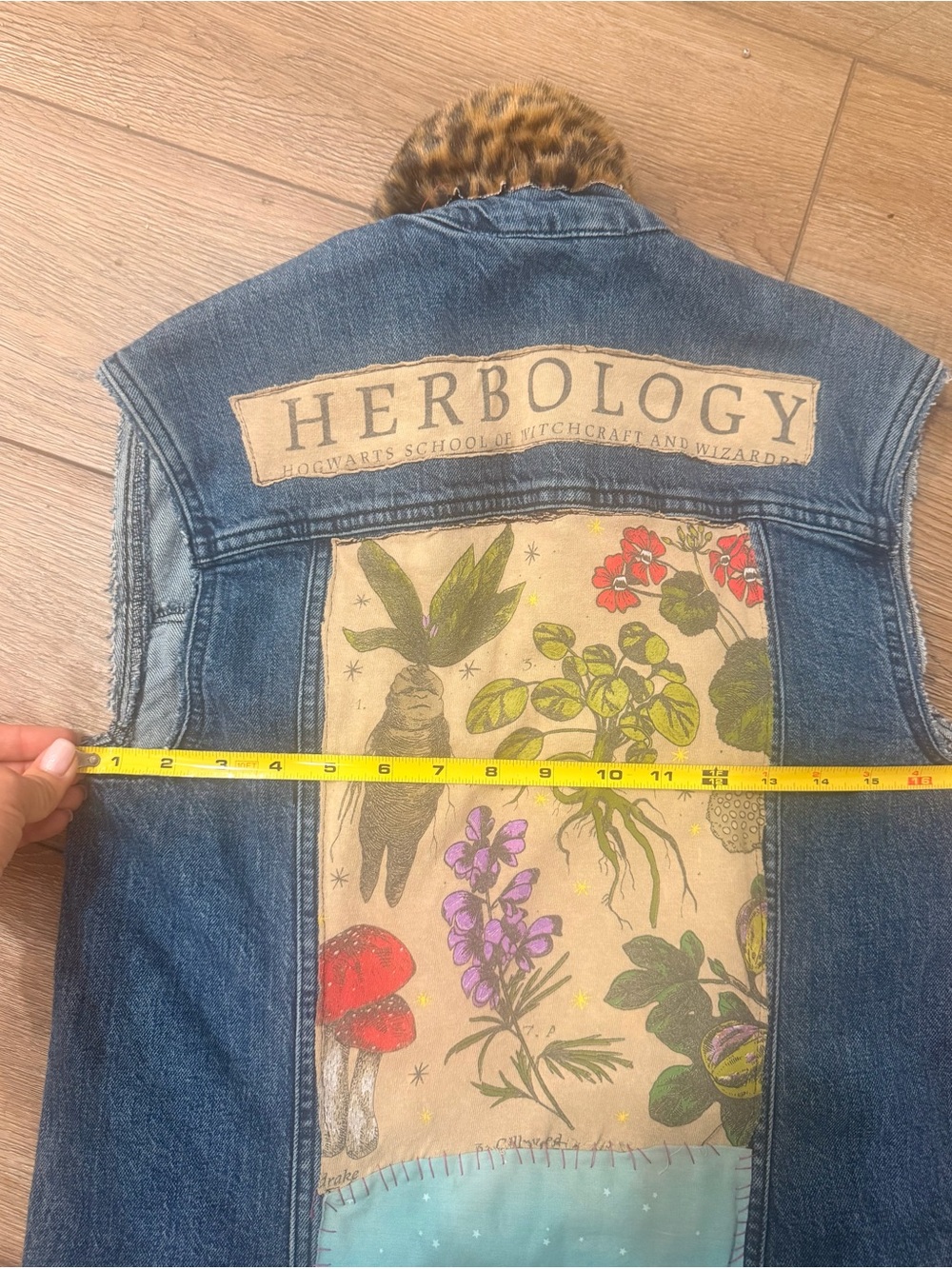 Custom Herbology Harry Potter Denim vest 0411 - Picture 5 of 6